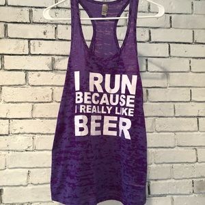 Running/ workout funny tank top